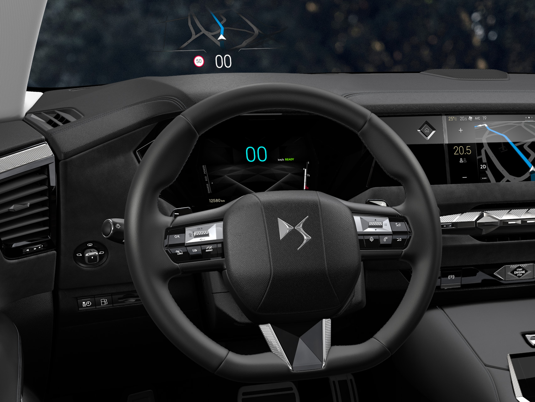 DS 4 volant cuir